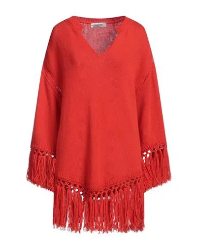 Valentino Garavani Woman Sweater Tomato Red Size S Virgin Wool
