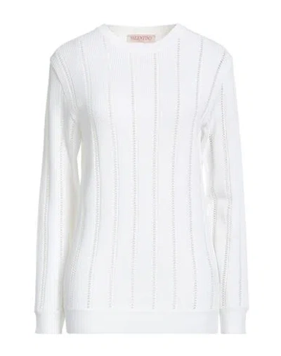 Valentino Garavani Woman Sweater White Size Xs Viscose, Polyester, Polyamide, Cotton