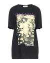 Valentino Garavani Woman T-shirt Black Size M Cotton