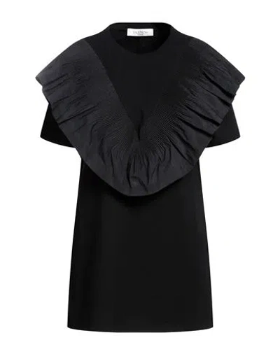 Valentino Garavani Woman T-shirt Black Size Xs Viscose, Polyamide, Elastane