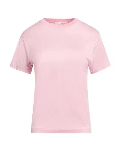 Valentino Garavani Woman T-shirt Pink Size Xs Cotton, Polyester