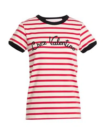 Valentino Garavani Woman T-shirt Red Size M Cotton