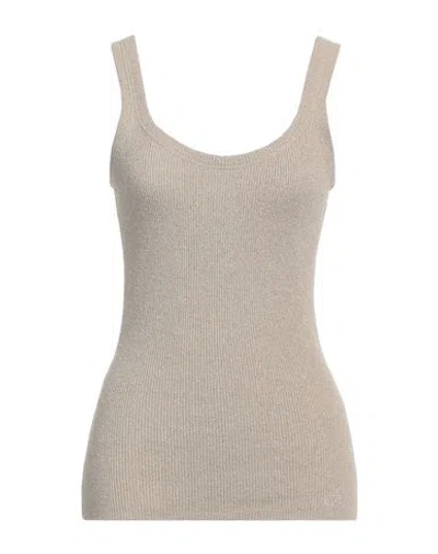 Valentino Garavani Woman Top Beige Size L Silk, Viscose