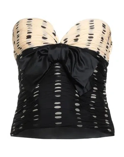 Valentino Garavani Woman Top Black Size 6 Silk