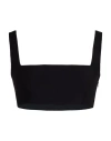 Valentino Garavani Woman Top Black Size 6 Virgin Wool, Silk