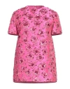 Valentino Garavani Woman Top Fuchsia Size 14 Polyester, Metallic Fiber, Polyamide, Silk In Pink