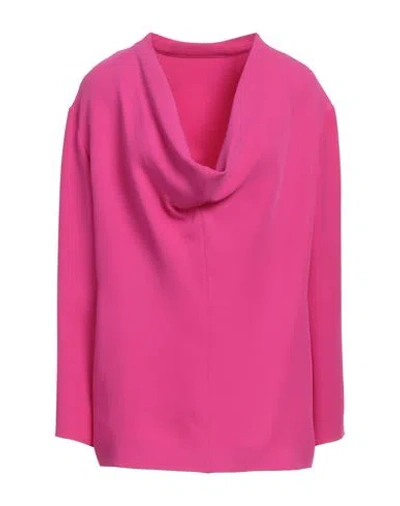 Valentino Garavani Woman Top Fuchsia Size 6 Silk In Pink