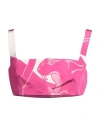 Valentino Printed Silk Crêpe De Chine Crop Top In Pink