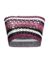 Valentino Garavani Woman Top Fuchsia Size Xs Cotton, Polyamide, Elastane In Pink