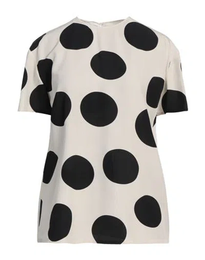 Valentino Garavani Woman Top Ivory Size 4 Silk In White