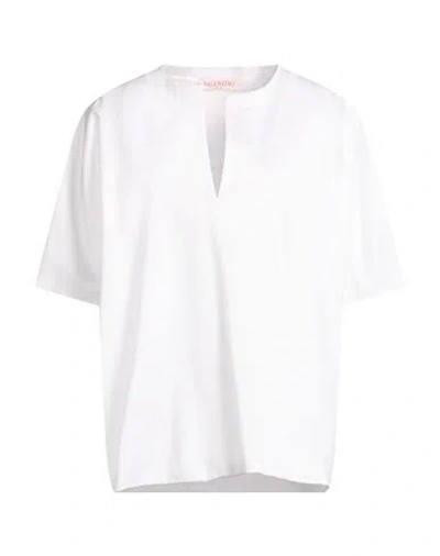 Valentino Garavani Woman Top White Size L Cotton