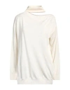 Valentino Garavani Woman Turtleneck Ivory Size Xxs Cashmere, Silk