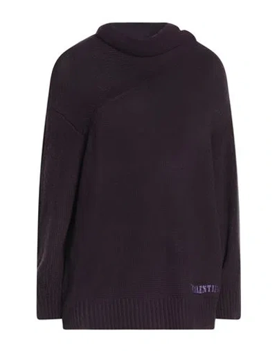 Valentino Garavani Woman Turtleneck Plum Size S Virgin Wool, Cashmere In Purple