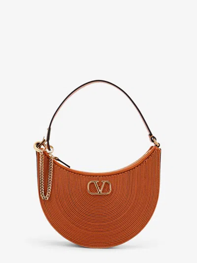 Valentino Garavani Valentino Vlogo Signature Mini Hobo Bag In Brown