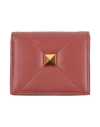 Valentino Garavani Woman Wallet Brown Size - Leather In Red