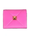 Valentino Garavani Woman Wallet Fuchsia Size - Leather In Pink
