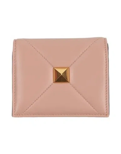 Valentino Garavani Woman Wallet Light Brown Size - Leather In Pink