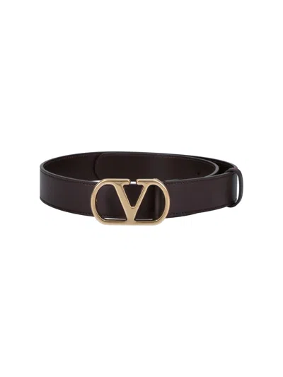 Valentino Garavani Women's 100% Calf Leather Belt In Black