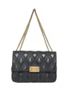 Valentino Garavani Women Black Large Quiltie 67 Shoulder Bag