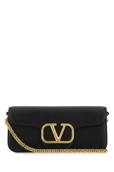 Valentino Garavani Women Black Leather Locã² Handbag