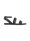 Valentino Torchon Rope-trimmed Studded Leather Sandals