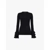 Valentino Viscose-blend Sweater In Black