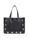 Valentino Garavani Women Black Nellcôte Medium Shopping Bag
