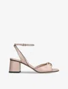 Valentino Vlogo The Bold Heeled Sandals In Blush