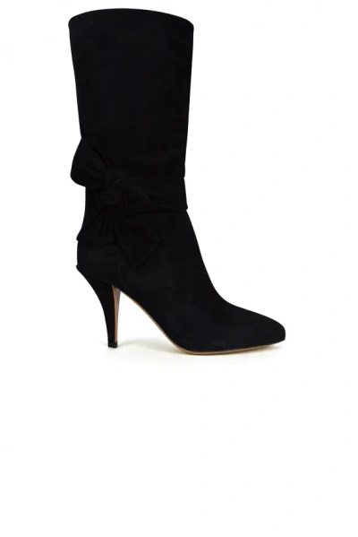 Valentino Garavani Women Bow-tie Boots In Black