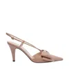 Valentino Bowow 85 Leather Slingback Pumps