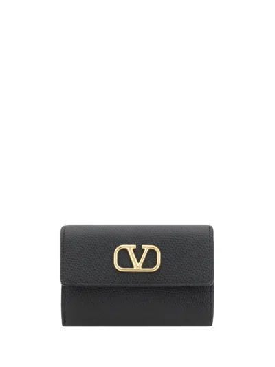 Valentino Garavani Women Business Card Holder In Black