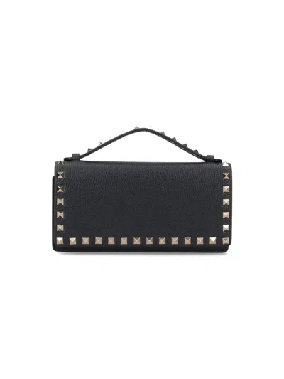 Valentino Garavani Women's Calf Leather Wallet In Black