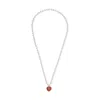 Valentino Pearls And Heart Necklace Jewelry White