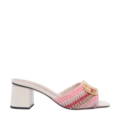 Valentino Garavani Women Crochet Vlogo Signature Slide Sandals