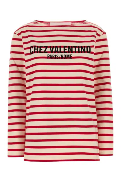 VALENTINO VALENTINO GARAVANI WOMEN EMBROIDERED COTTON T-SHIRT