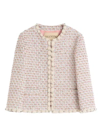 Valentino Garavani Women Embroidered Jacket In Pink