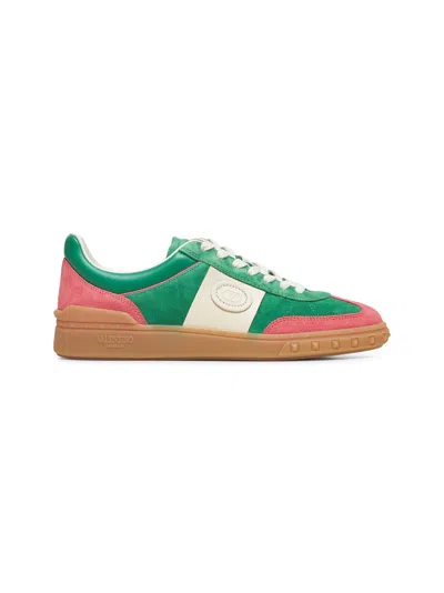 Valentino Garavani Women Green Suede Upvillage Sneakers