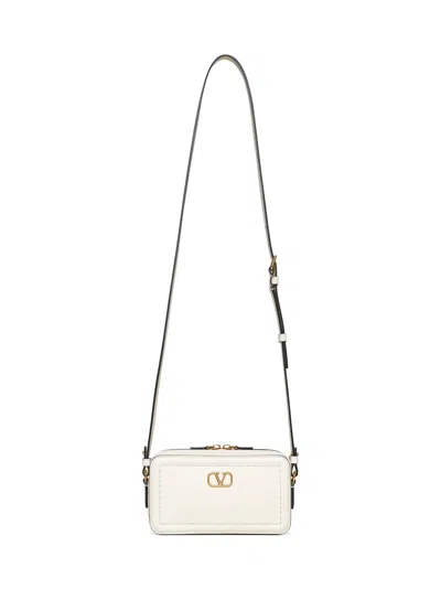 Valentino Garavani Women Ivory Alltime Mini Crossbody Bag