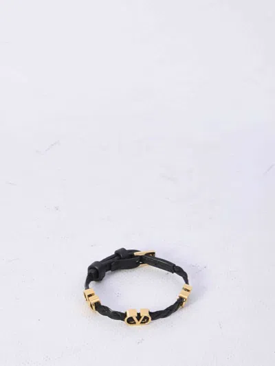 Valentino Garavani Women Leather Bracelet In Black