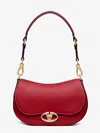 Valentino Garavani Women Leather Shoulder Bag With Vlogo Signature Detail In Red