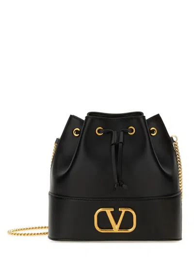Valentino Garavani Women Mini Bucket Bag With Chain "vlogo Signature"