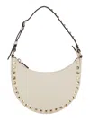 Valentino Garavani White Shoulder Bag With Adjustable Handle And Rockstud Embellishment In Leather W