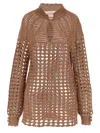 Valentino Openwork Sweater Sweaters And Cardigans Multicolor In Multi