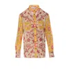 Valentino Crewneck Floral Pattern Collared Neck In Multi