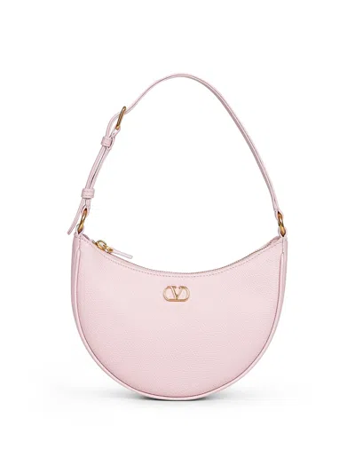 Valentino Garavani Women Pink Vlogo Signature Mini Hobo Bag