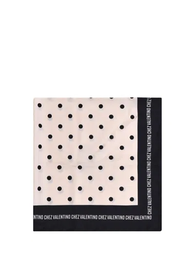 Valentino Garavani Women Polka Dot Silk Scarf
