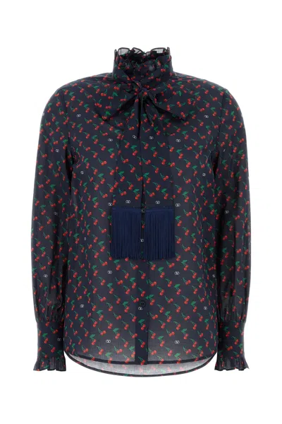 Valentino Garavani Women Printed Cotton Shirt