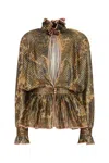 Valentino Patterned Lurex Blouse