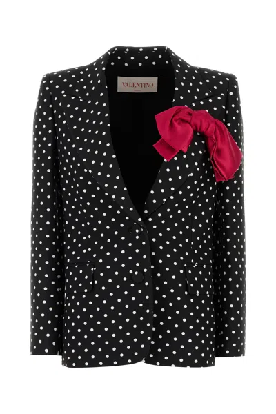 Valentino Garavani Women Printed Supergran Blazer In Black