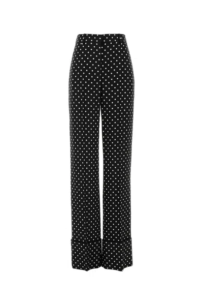 Valentino Garavani Women Printed Supergran Pant In Black